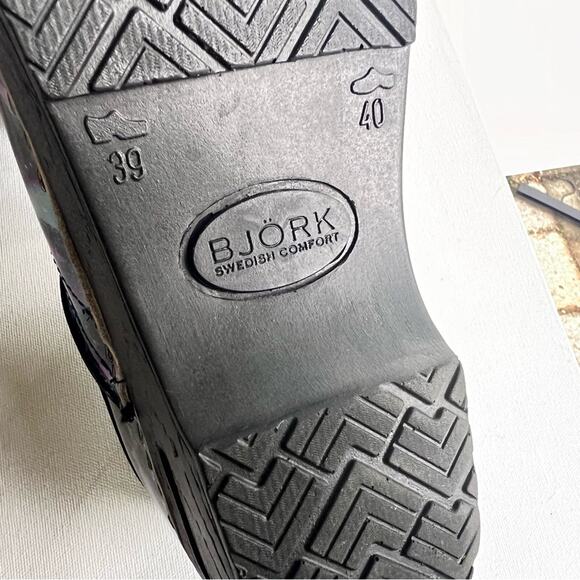 BJORK clogs shoes 38 7.5 like Dansko sanita blue purple nurse chef - Picture 3 of 7